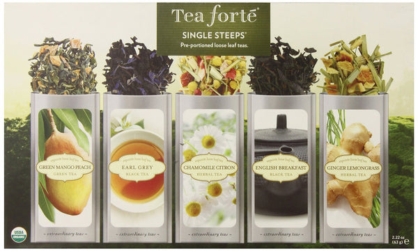 Tea Forte Single Steeps Loose Tea Sampler 2.22 oz(63g)